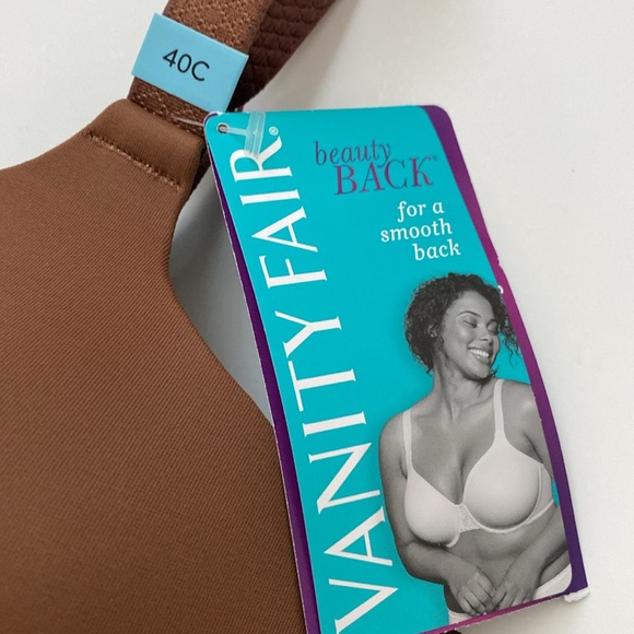 Vanity Fair Beauty Back Smoothing Full Figure Bra Style 76380 Brown 40 C - Picture 4 of 13